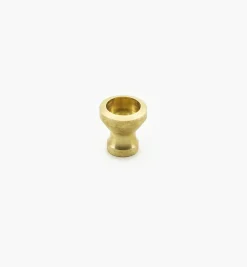 Veritas Smooth-Rimmed Brass Insert Knobs