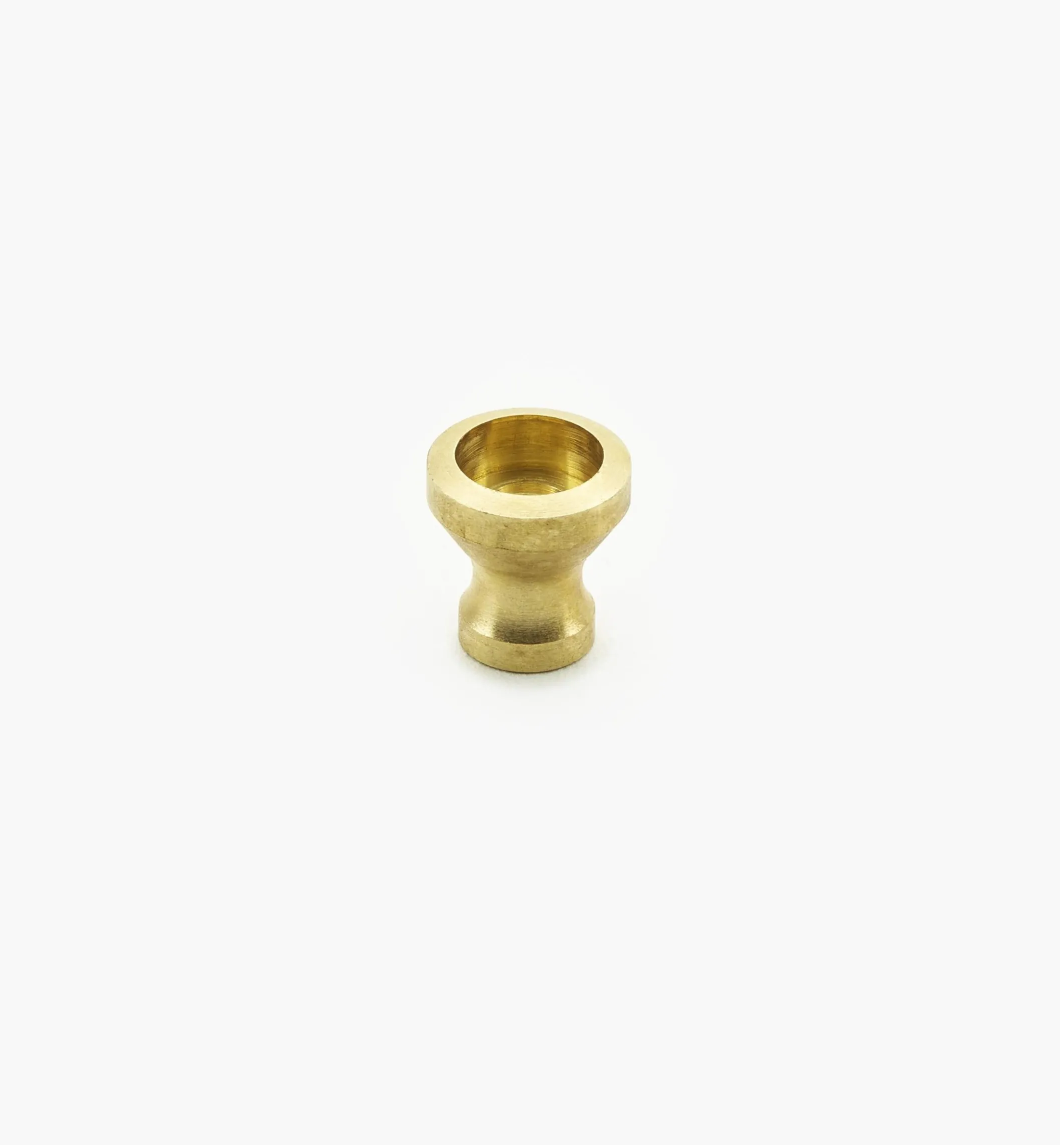 Veritas Smooth-Rimmed Brass Insert Knobs