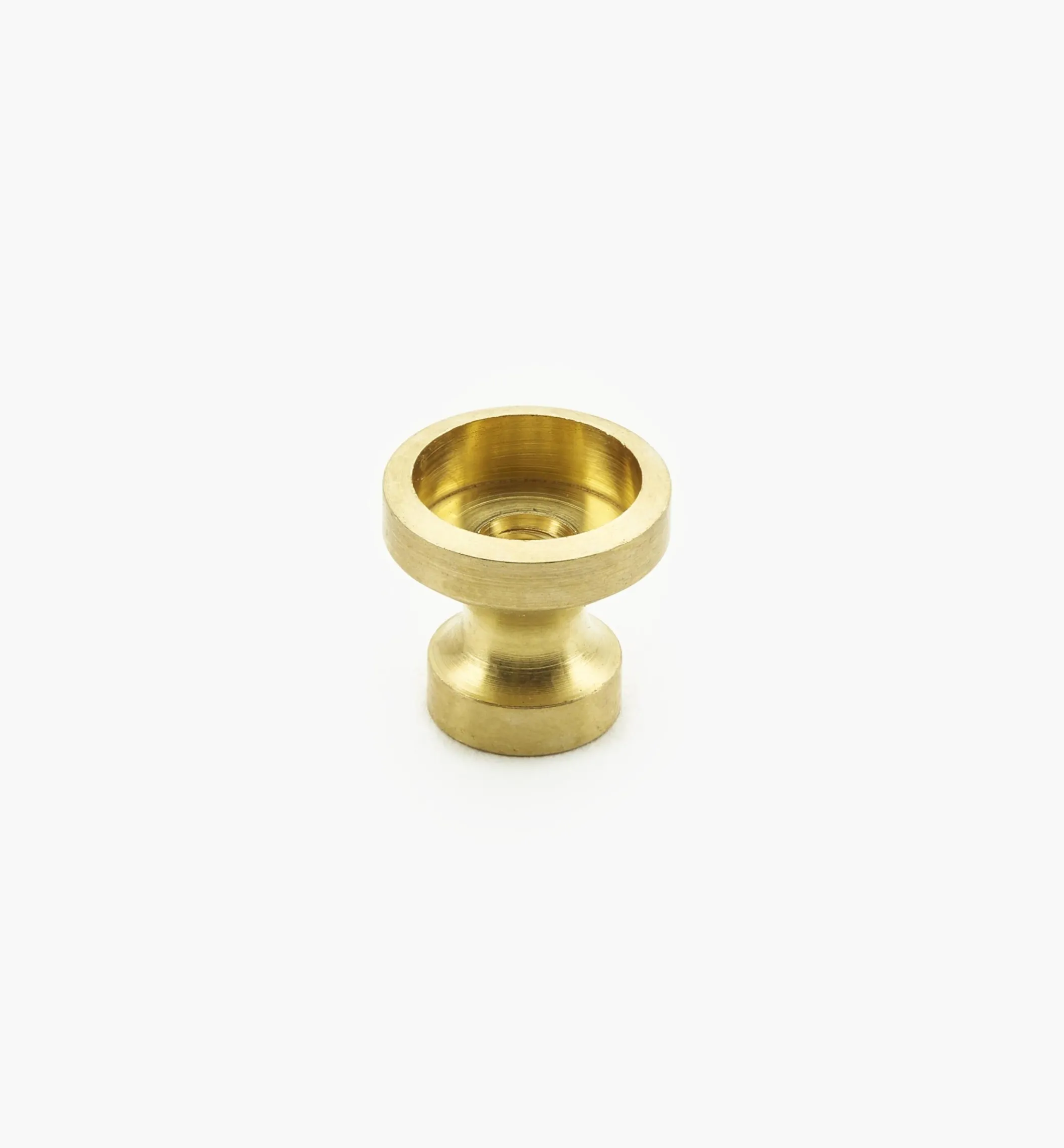 Veritas Smooth-Rimmed Brass Insert Knobs