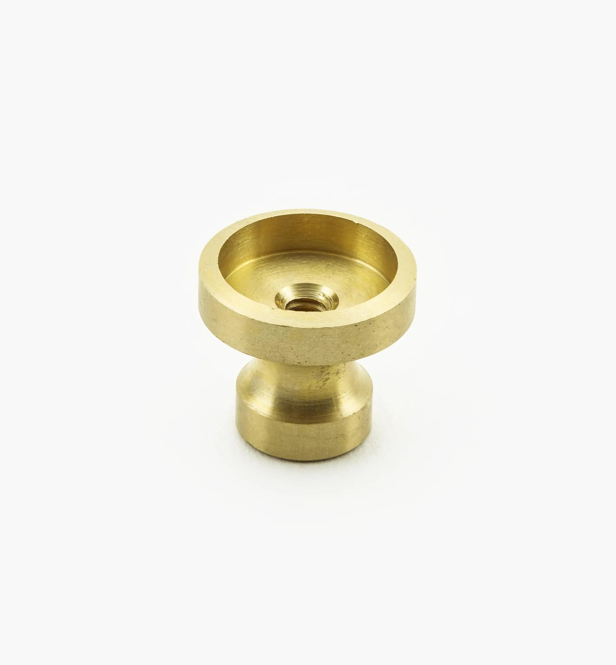 Veritas Smooth-Rimmed Brass Insert Knobs