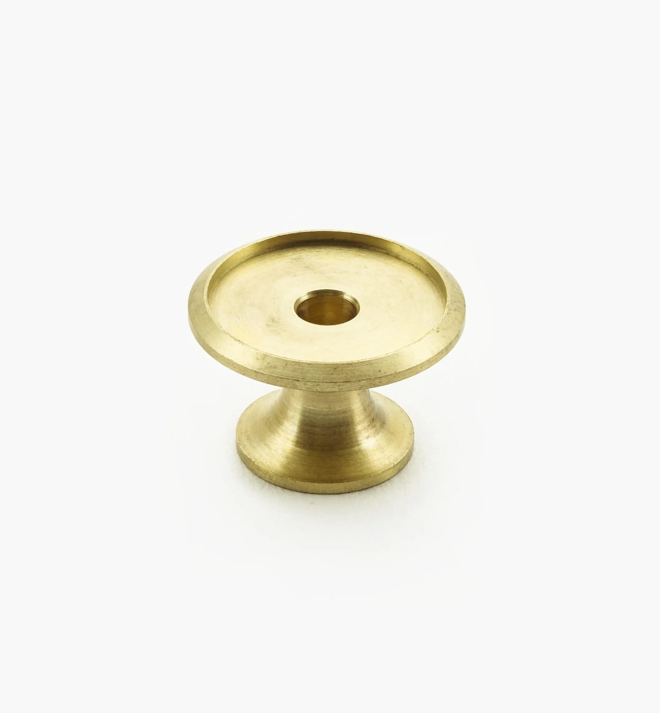 Veritas Smooth-Rimmed Brass Insert Knobs