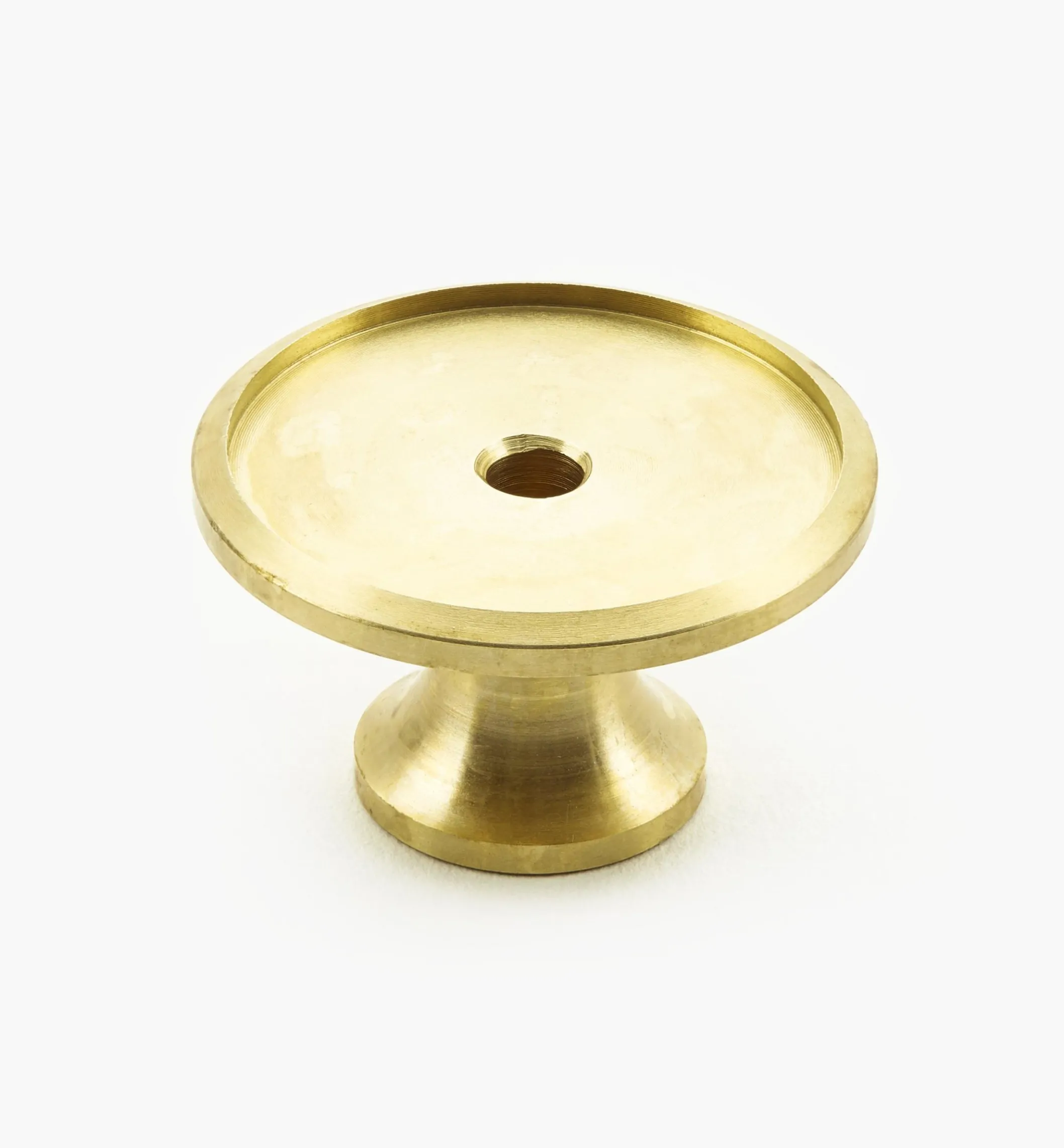 Veritas Smooth-Rimmed Brass Insert Knobs