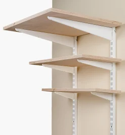 Wall Standards For Heavy-Duty Powder-Coat Steel Shelving System