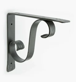 Wrought-Iron Scroll Shelf Bracket